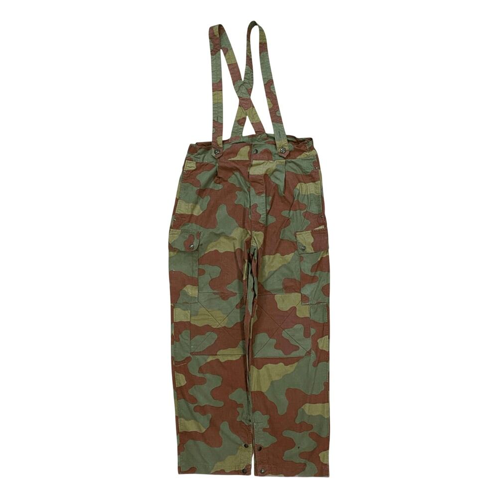 Vintage Italian Military Para Pants Camouflage 1960's Stamped 34